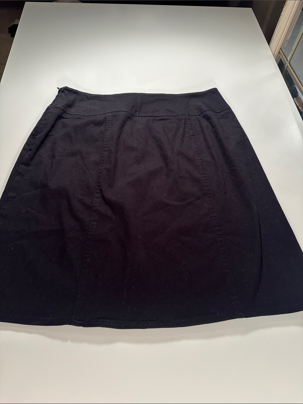 Chaus Black Mini Skirt with Stretch Waistband